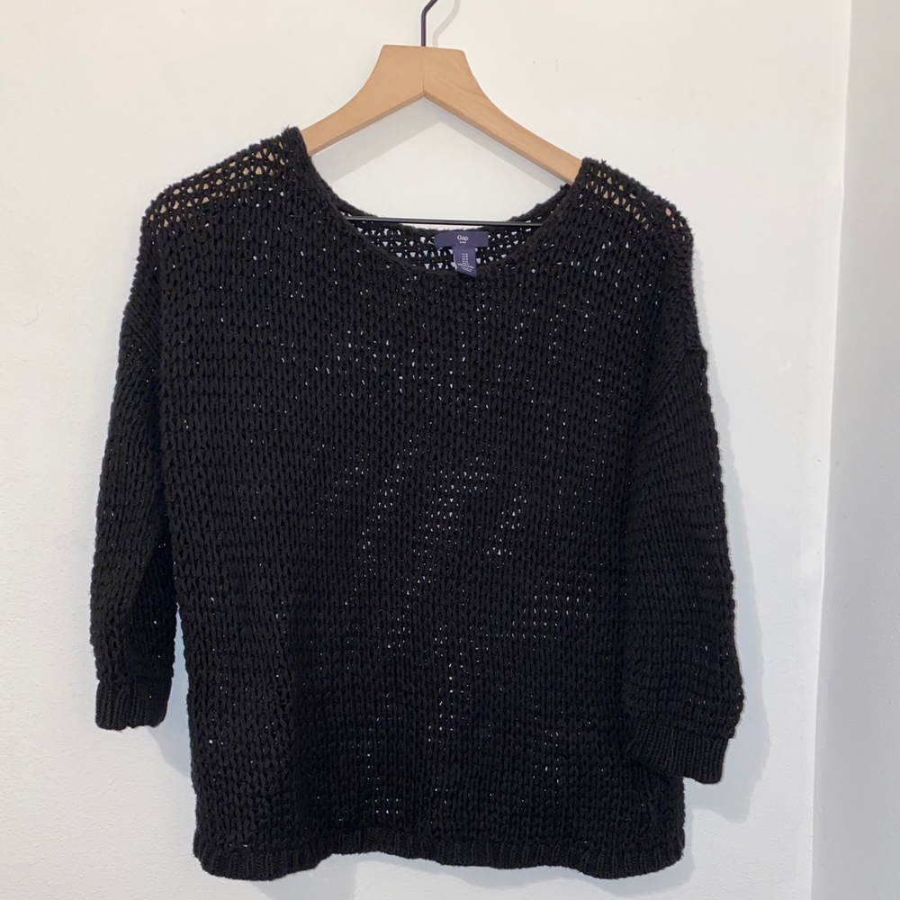 blacked knitted sweater
